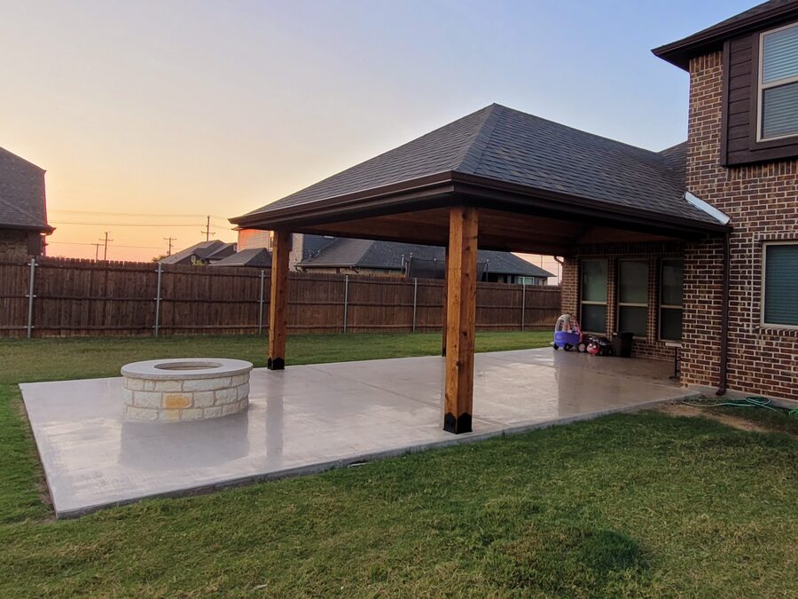 Custom pavilion built by Texas Patios Plus in south DFW