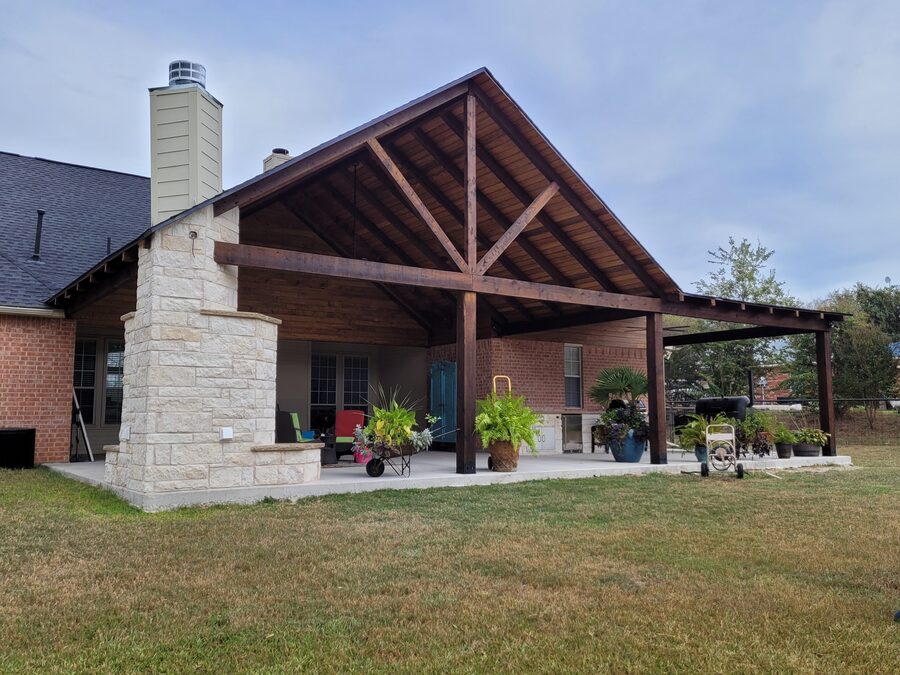 Custom pavilion built by Texas Patios Plus in south DFW