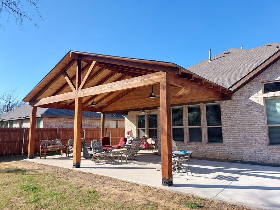 Custom pavilion built by Texas Patios Plus in south DFW
