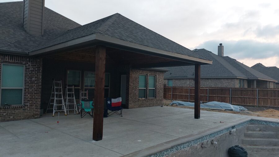 Custom pavilion built by Texas Patios Plus in south DFW
