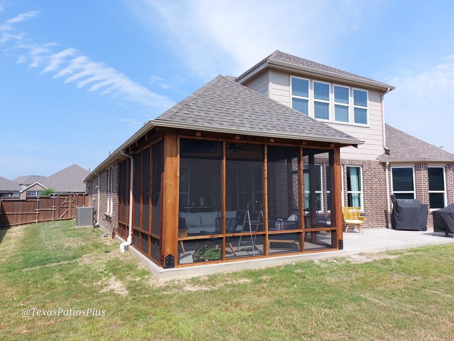 Custom pavilion built by Texas Patios Plus in south DFW