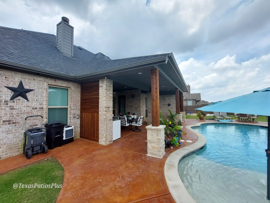 Custom pavilion built by Texas Patios Plus in south DFW