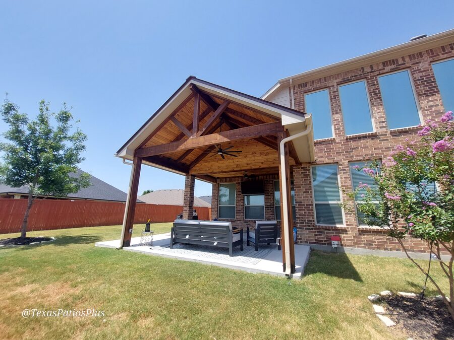 Custom pavilion built by Texas Patios Plus in south DFW