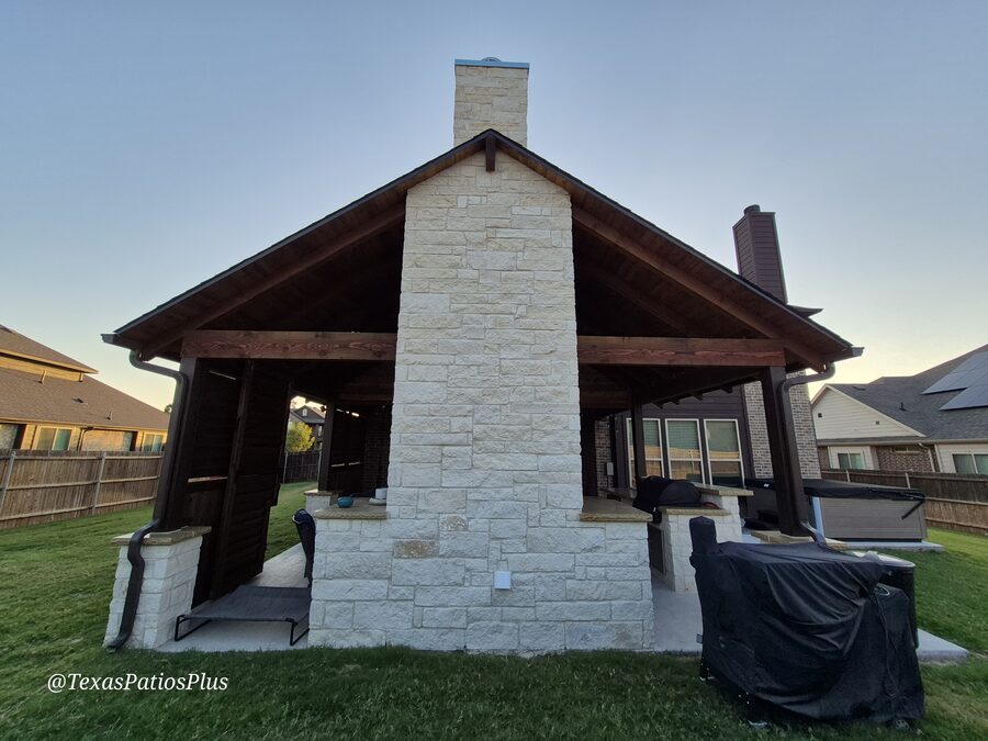 Custom pavilion built by Texas Patios Plus in south DFW